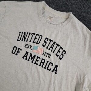 Sunkissed Coconut USA Flag 🇺🇸 4th of July T-Shirt Sz 2XL Embroidered